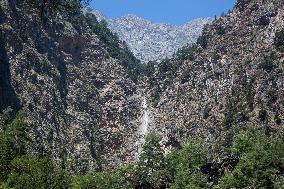 Samaria Gorge On The Island Of Crete