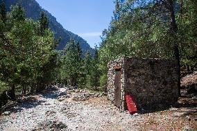 Samaria Gorge On The Island Of Crete