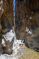 Samaria Gorge On The Island Of Crete