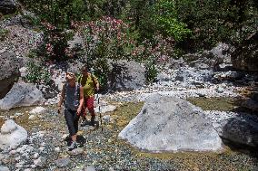 Samaria Gorge On The Island Of Crete