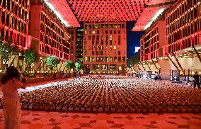 15,000 Teddy Bears Art Installation By Artist Bachir Muhammed In Doha.