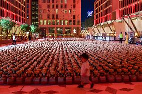 15,000 Teddy Bears Art Installation By Artist Bachir Muhammed In Doha.