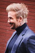 David Beckham Celebrity Sightings During The Milan Women's Fashion Week Spring/Summer 2025 In Milan