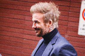 David Beckham Celebrity Sightings During The Milan Women's Fashion Week Spring/Summer 2025 In Milan