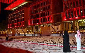 15,000 Teddy Bears Art Installation By Artist Bachir Muhammed In Doha.