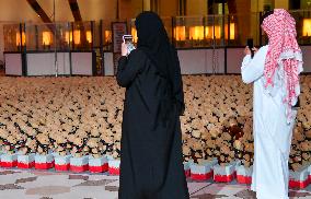 15,000 Teddy Bears Art Installation By Artist Bachir Muhammed In Doha.