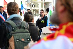 CGT Demonstrators From The Lyon Youth Judicial Police