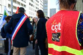 CGT Demonstrators From The Lyon Youth Judicial Police