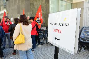 CGT Demonstrators From The Lyon Youth Judicial Police