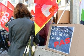 CGT Demonstrators From The Lyon Youth Judicial Police