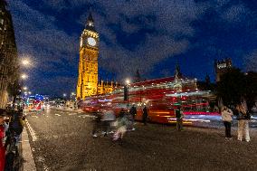 Night View Of Big Ben