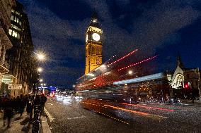 Night View Of Big Ben