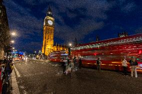 Night View Of Big Ben