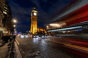 Night View Of Big Ben