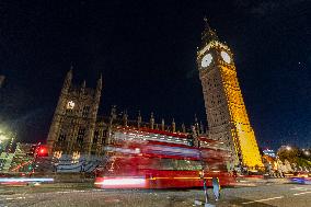 Night View Of Big Ben