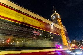 Night View Of Big Ben