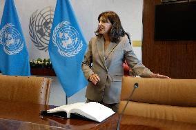 The Secretary-General With The Hon. Anne Hidalgo, Mayor Of Paris