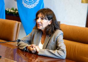 The Secretary-General With The Hon. Anne Hidalgo, Mayor Of Paris