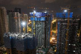 A Vanke Property Under Construction in Nanjing