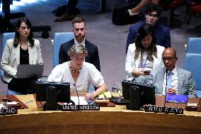 United Nations Security Council Meeting On Palestine And The Middle East