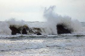 Waves Surge in Qingdao