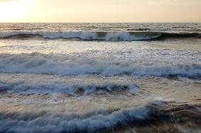 Waves Surge in Qingdao