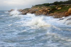 Waves Surge in Qingdao