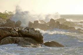 Waves Surge in Qingdao