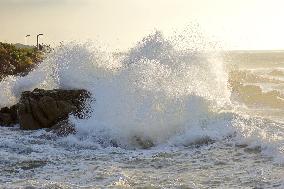 Waves Surge in Qingdao