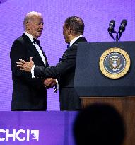 Biden speaks at Congressional Hispanic Caucus’ awards gala