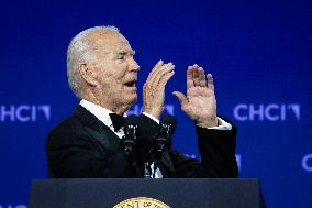 Biden speaks at Congressional Hispanic Caucus’ awards gala