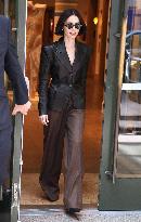 Lily Collins Leaves Her Hotel - NYC