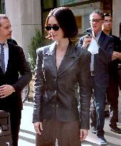 Lily Collins Leaves Her Hotel - NYC