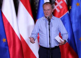 Meeting Of The President Of The European Commission Ursula Von Der Leyen With The Prime Minister Of Poland Donald Tusk In Wrocla