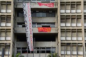 Students from the UERJ Resist Student Movement occupy UERJ.