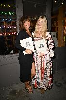 Claudia Schiffer And Helena Christensen At Bookmark Store - NYC