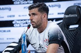 Press conference with Héctor Hernández at Corinthians