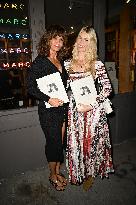 Claudia Schiffer And Helena Christensen At Bookmark Store - NYC