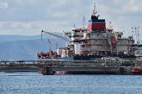 US Flagged Tanker STENA IMPECCABLE Arrives In Agioi Theodoroi Port, Greece