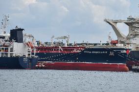 US Flagged Tanker STENA IMPECCABLE Arrives In Agioi Theodoroi Port, Greece