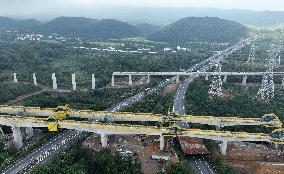 Nanchang-Jiujiang Intercity Railway Bridge Construction