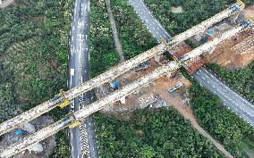 Nanchang-Jiujiang Intercity Railway Bridge Construction