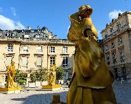 Ten Statues Of Women Honoured At Paris 2024 Opening Ceremony Display At National Assembly - Paris