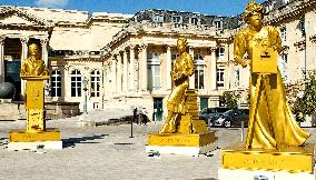 Ten Statues Of Women Honoured At Paris 2024 Opening Ceremony Display At National Assembly - Paris