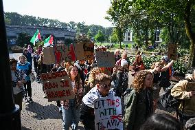 Students Rally For Palestine - Netherlands