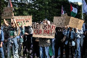 Students Rally For Palestine - Netherlands