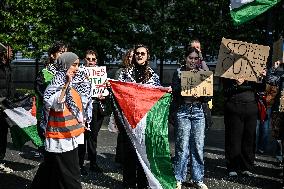 Students Rally For Palestine - Netherlands