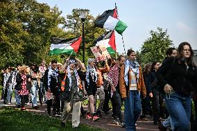 Students Rally For Palestine - Netherlands