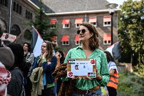 Students Rally For Palestine - Netherlands