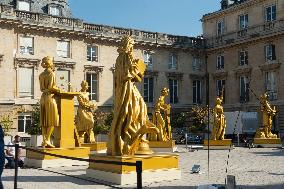 Ten Statues Of Women Honoured At Paris 2024 Opening Ceremony Display At National Assembly - Paris